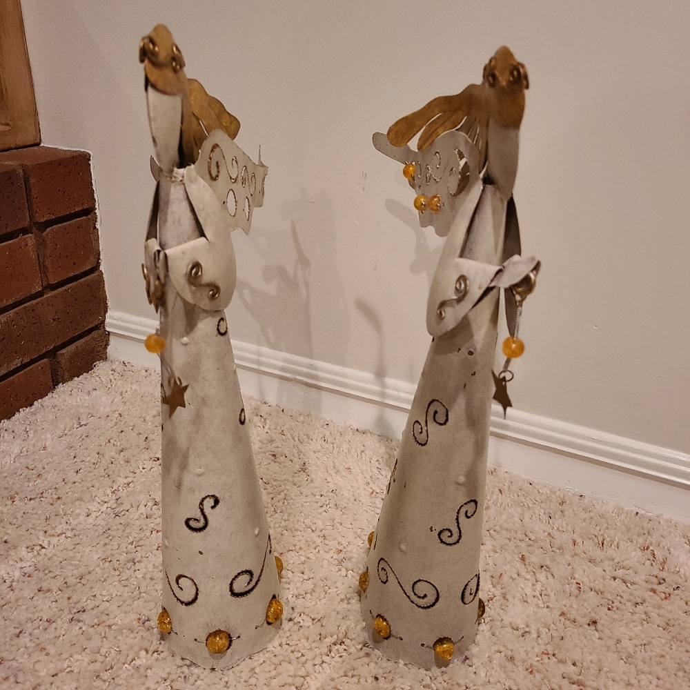 Metal Angels Christmas Decorations